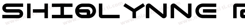 shiqlynne regular字体转换
